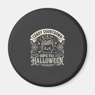 Candy Countdown Halloween Vector Ontwerp Magneet