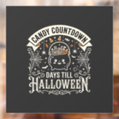 Candy Countdown Halloween Vector Ontwerp Raamsticker (Vel 2)