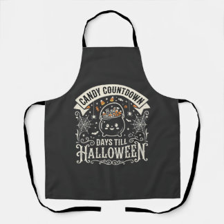 Candy Countdown Halloween Vector Ontwerp Schort