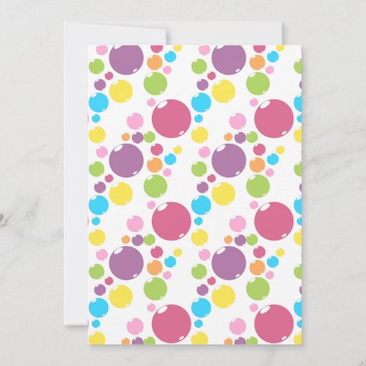 Candy Counter Land Rose Anniversaire Invitation (Dos)