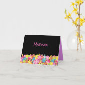 CANDY COUTURE Bat mitzvah rose Carte de remercieme (Fleur jaune)