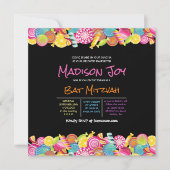CANDY COUTURE Bat mitzvah rose Invitation (Devant)