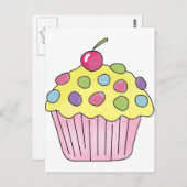 Candy Cupcakes Briefkaart (Voorkant / Achterkant)
