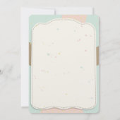 Candy Cute Bear 1er Invitation anniversaire (Dos)