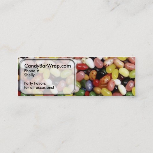Candy design slanke visitekaartjes (Voorkant)