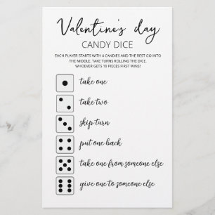 Candy Dobbelsteen Bewerkbare Valentijnsdag spel