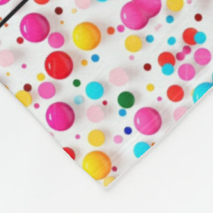 Candy Dot Confetti Patroon Dekbed Fleece Deken