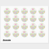 Candy dots autocollants d'anniversaire (Feuille)
