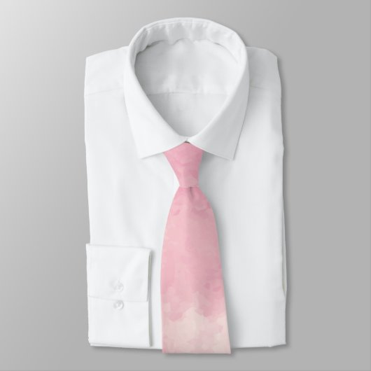 Candy en coton rose Aquarelle cravate (Attaché)
