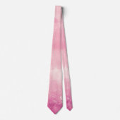 Candy en coton rose Aquarelle cravate (Devant)