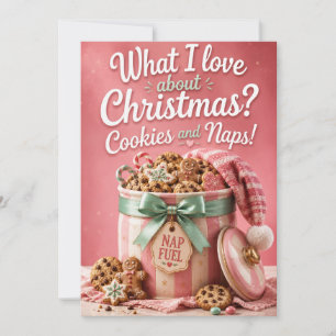 Candy en Knuffels Grappige Kerst Groetkaart Kaart