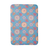 Candy en taarten blauw badmat (Voorkant Verticaal)