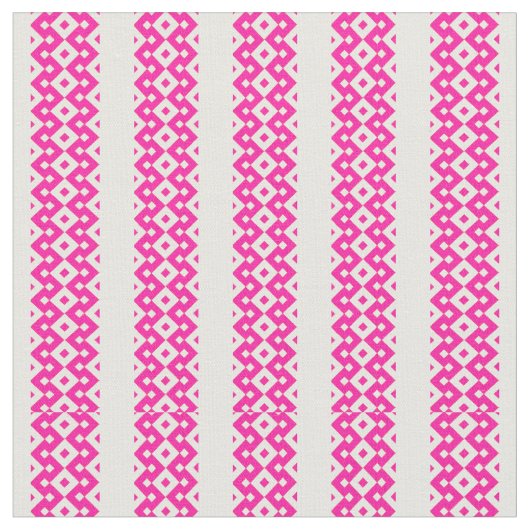 Candy Floss Pink White Patterned Tissu (Fermer)