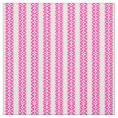 Candy Floss Pink White Patterned Tissu (Échantillon)