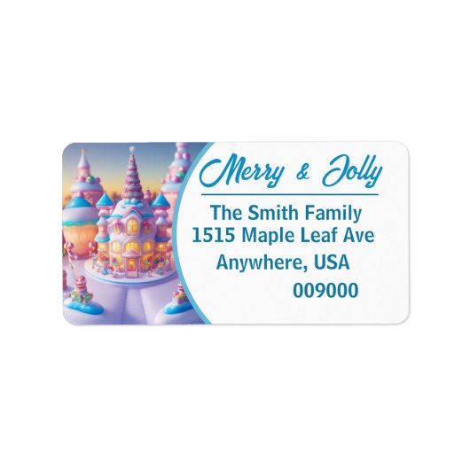 Candy Galaxy - étiquette d'adresse de retour (Devant)