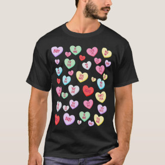 Candy hart liefde valentijnsday shirt Cute valenti