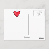 Candy Heart 1 Love Carte postale (Dos)