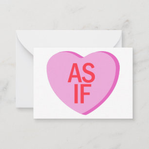 Candy Heart - ALSJEEKWAL Notitiekaartje
