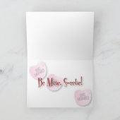 Candy Heart BeMine ! Carte de Saint-Valentin KItsc (Intérieur)