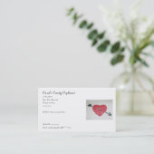 Candy Heart Carte de visite (Debout devant)