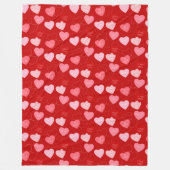 Candy Heart Cascade Fleece Deken (Voorkant)