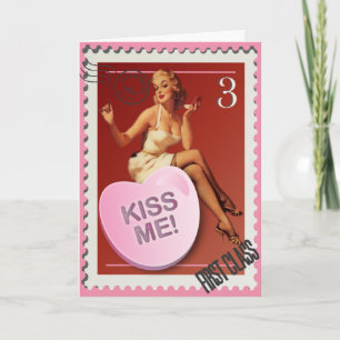 Candy Heart KissMe ! Carte Kitsch Bitsch Valentine