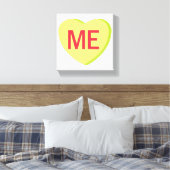 Candy Heart - ME Canvas Afdruk (Insitu (Slaapkamer))