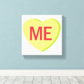 Candy Heart - ME Canvas Afdruk (Insitu (Houten vloer))