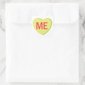Candy Heart - ME Vierkante Sticker (Tas)