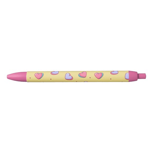 Candy Heart rose et jaune stylo (Devant)