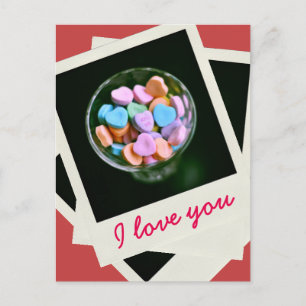 Candy Hearts, foto, Valentijn, Liefde Briefkaart