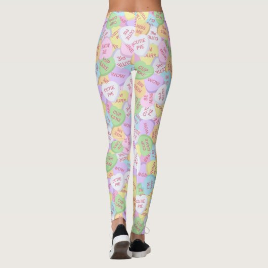 Candy Hearts Leggings Saint-Valentin Motif (Dos)