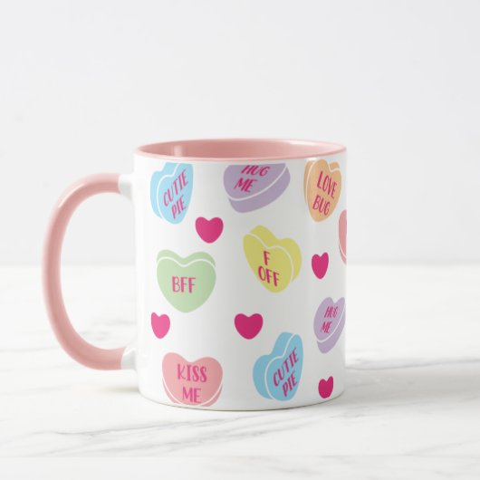 Candy Hearts Mug (Gauche)