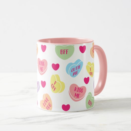 Candy Hearts Mug (Devant droit)