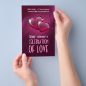 Candy Hearts Valentijnsdagfeestje Flyer (Hand)