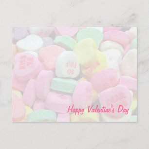 Candy Hearts Valentine's Day Cartes postales