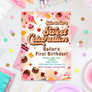 Candy Invitation Anniversaire La Première Partie