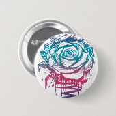Candy Kleur Roos Ronde Button 5,7 Cm (Voorkant /achterkant)