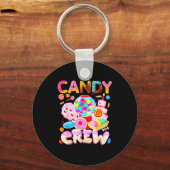 Candy Land Candy Crew Party Halloween Costumes Adu Sleutelhanger (Voorkant)