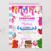 Candy land Invitation (Devant / Derrière)