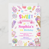 Candy Land Invitation d'anniversaire (Devant)