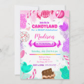 Candy Land Invitation d'anniversaire (Devant)