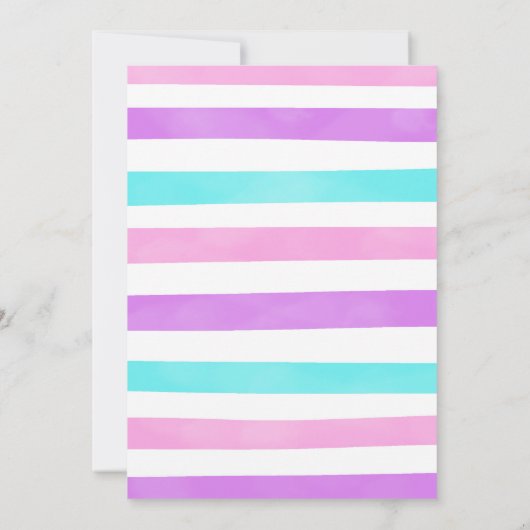 Candy Land Invitation d'anniversaire (Dos)