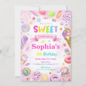 Candy Land Invitation d'anniversaire (Devant)