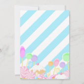 Candy Land Invitations d'anniversaire (Dos)