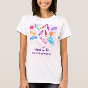 Candy Land Sweets Grossesse Mère à être T-shirt