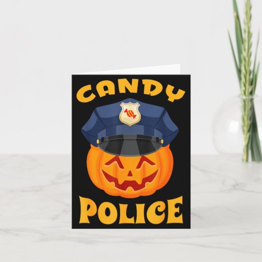 Candy Lice Halloween Party Trick Or Treat Security Kaart (Voorkant)