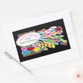 Candy Monogramme Étiquette Customisé (Enveloppe)