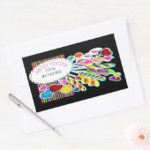 Candy Monogramme Étiquette Customisé (Enveloppe)