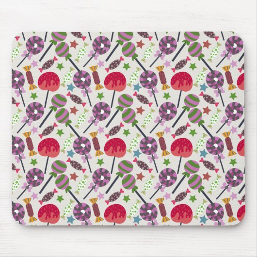Candy pattern | Lollies pattern | lollipop 11 Muismat (Voorkant)